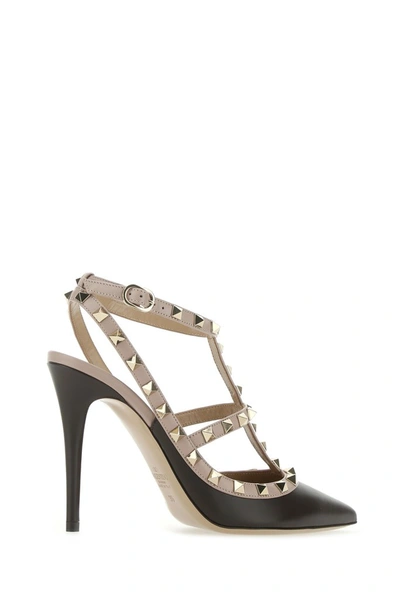 Shop Valentino Garavani Rockstud Slingback Pumps In Multi