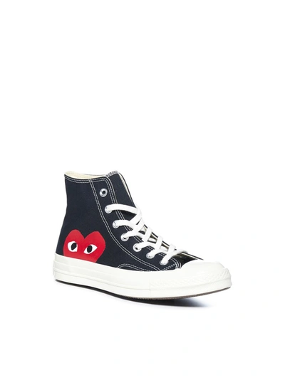 Comme Des Garçons Play Black Converse Edition Half Heart Chuck 70 High  Sneakers | ModeSens