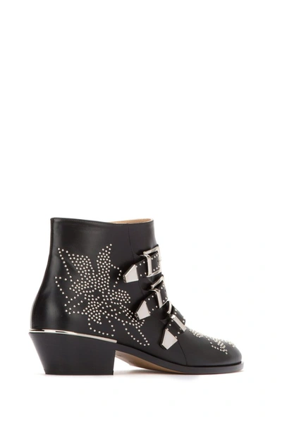 Shop Chloé Susanna Embellished Boots In Black