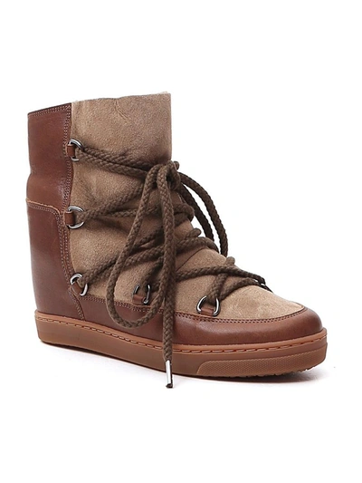 Shop Isabel Marant Nowles Boots In Brown