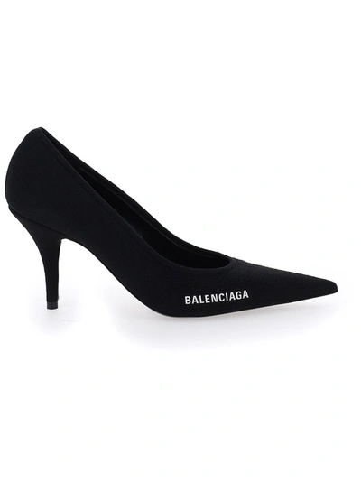 Shop Balenciaga Knife Knit Pumps In Black