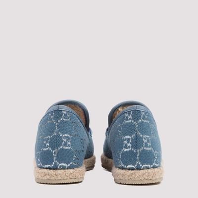 Shop Gucci Horsebit Loafers In Blue