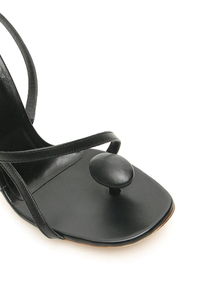 Shop Coperni Open Toe Thong Sandals In Black