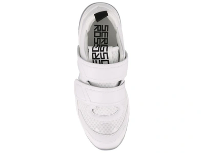 Shop Sergio Rossi Extreme Touch Strap Sneakers In White