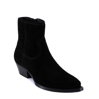 Shop Saint Laurent Lukas Ankle Boots In Black