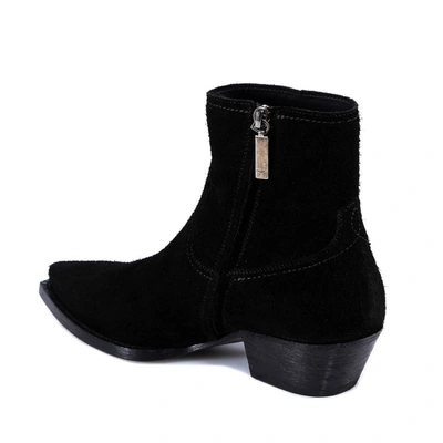 Shop Saint Laurent Lukas Ankle Boots In Black