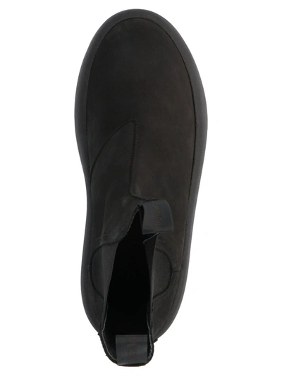 Shop Mm6 Maison Margiela Platform Ankle Boots In Black