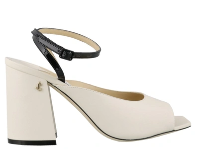 Shop Jimmy Choo Jassidy Sandals In White