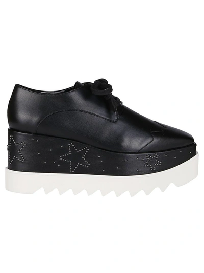 Shop Stella Mccartney Elyse Star Platform Lace In Black