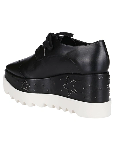 Shop Stella Mccartney Elyse Star Platform Lace In Black