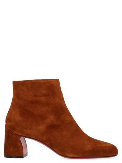 Shop Christian Louboutin Turela Ankle Boots In Brown