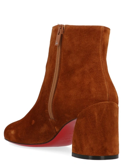 Shop Christian Louboutin Turela Ankle Boots In Brown