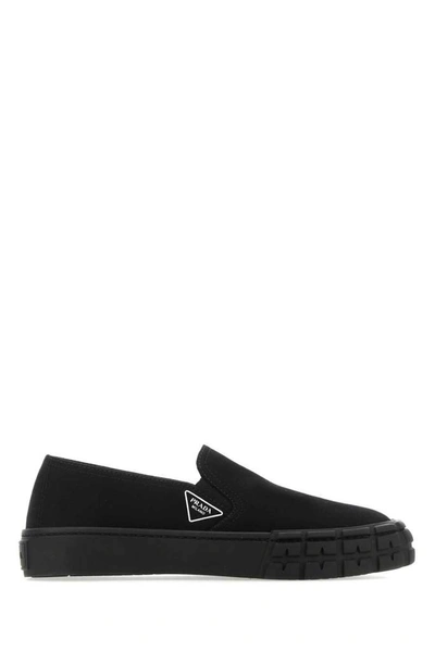 Shop Prada Platform Slip In Black