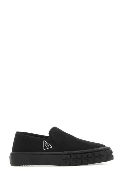 Shop Prada Platform Slip In Black