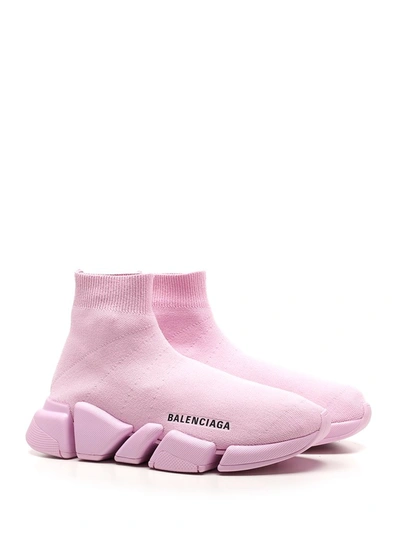 Shop Balenciaga Speed 2.0 Sneakers In Pink