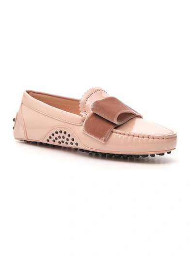 Shop Tod's X Alessandro Dell'acqua Gommino Driving Shoes In Pink
