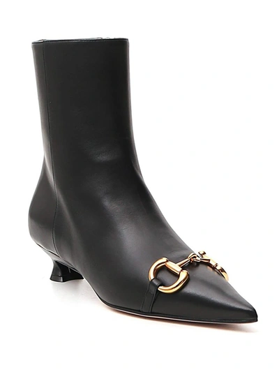 Shop Gucci Deva Ankle Boots In Black