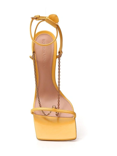 Shop Bottega Veneta Stretch Sandals In Yellow