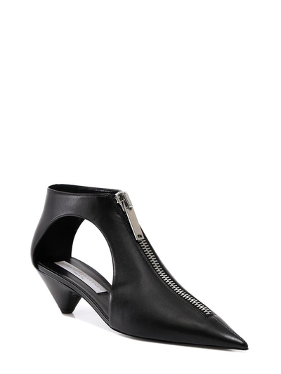 Shop Stella Mccartney Zipit Low Heel Boots In Black