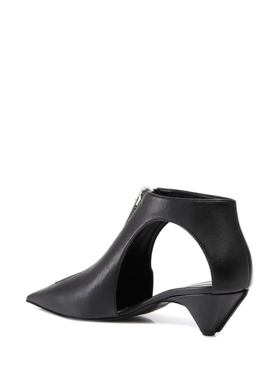 Shop Stella Mccartney Zipit Low Heel Boots In Black