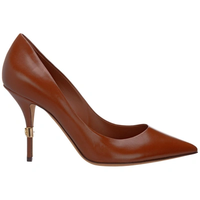 Shop Dolce & Gabbana Pointed In Brown