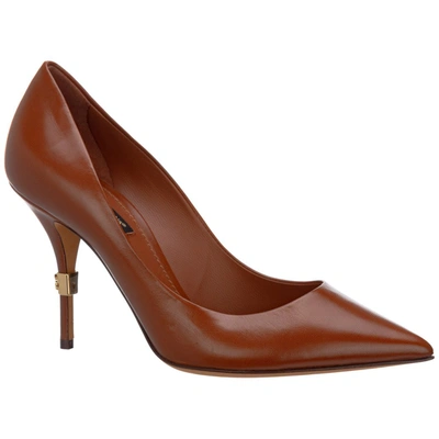 Shop Dolce & Gabbana Pointed In Brown