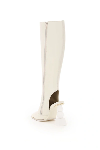 Shop Jacquemus Olive Knee In White