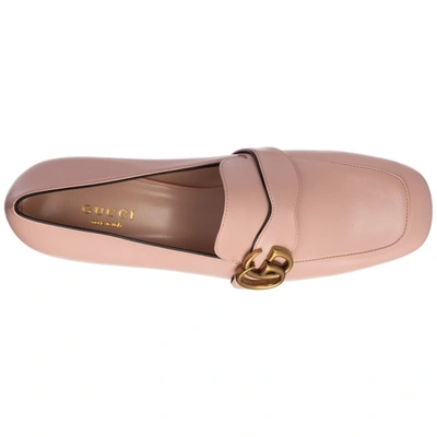 Shop Gucci Gg Marmont Loafers In Pink