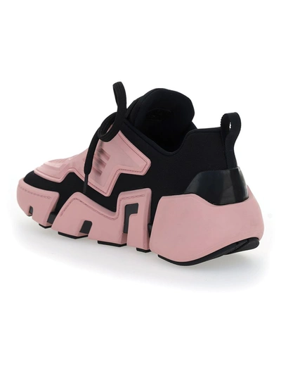 Shop Prada Techno Stretch Sneakers In Pink