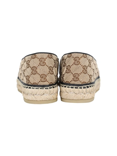 Shop Gucci Gg Matelassé Espadrilles In Beige