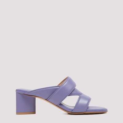 Shop Bottega Veneta The Band Sandals In Purple