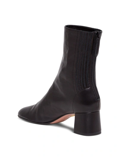 Shop Aquazzura Saint Honore Ankle Boots In Black