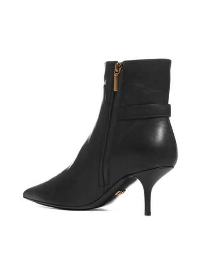 Shop Dolce & Gabbana Monogram Logo Ankle Boots In Black