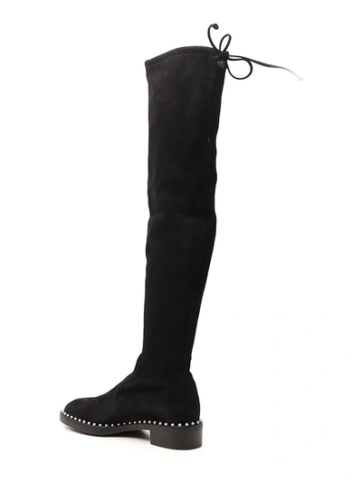 Shop Stuart Weitzman Lowland Pearl Boots In Black