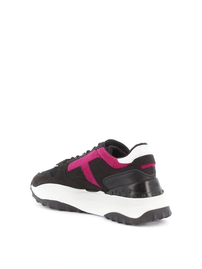 Shop Tod's Logo Chunky Sole Sneakers In Multi