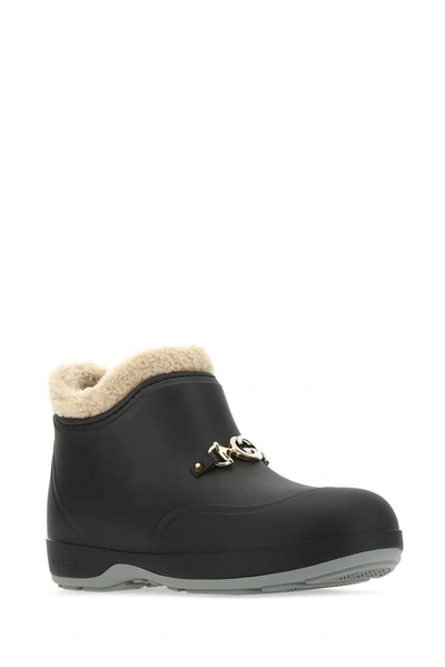 Shop Gucci Horsebit Ankle Boots In Black