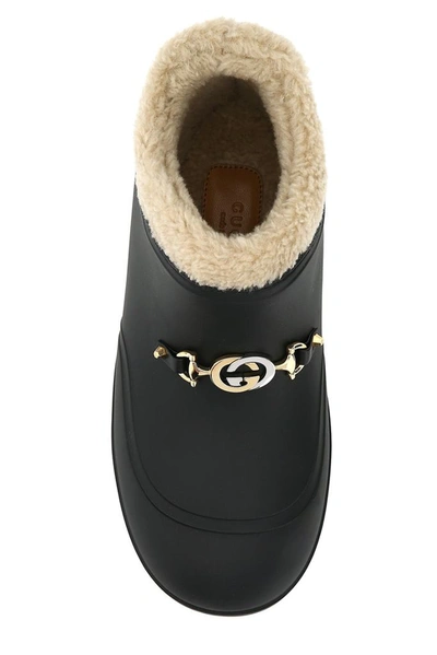 Shop Gucci Horsebit Ankle Boots In Black