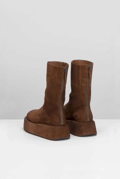 Shop Marsèll Platform Ankle Boots In Brown