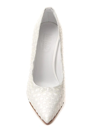 Shop Mm6 Maison Margiela Bubble Wrap Effect Pumps In White