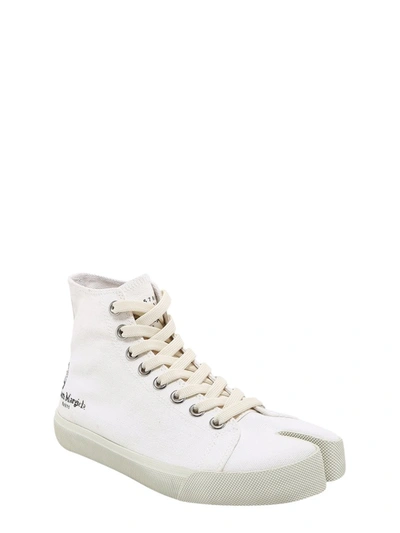 Shop Maison Margiela Tabi Sneakers In White