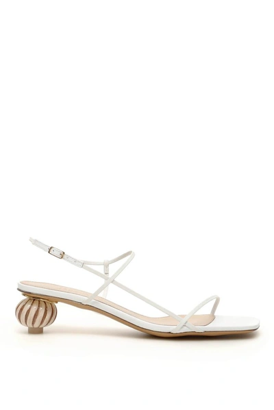 Shop Jacquemus Les Sandales Manosque Strap Sandals In White