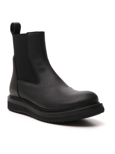Shop Rick Owens Slip On Chelsea Boots In Black