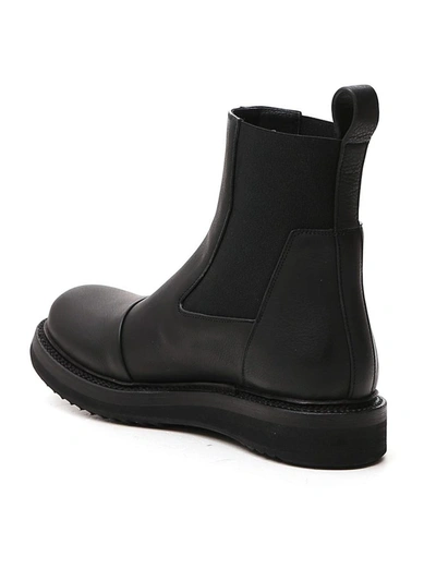Shop Rick Owens Slip On Chelsea Boots In Black