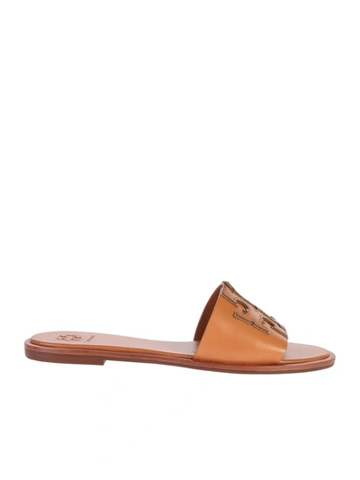 Shop Tory Burch Ines Slides In Brown