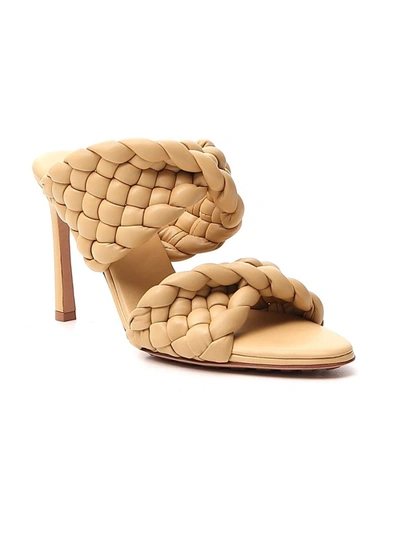 Shop Bottega Veneta Bv Curve Sandals In Beige