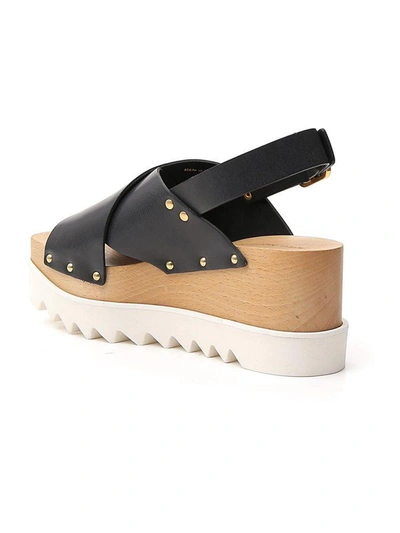 Shop Stella Mccartney Elyspe Platform Sandals In Black