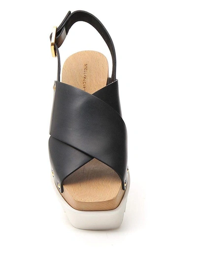 Shop Stella Mccartney Elyspe Platform Sandals In Black