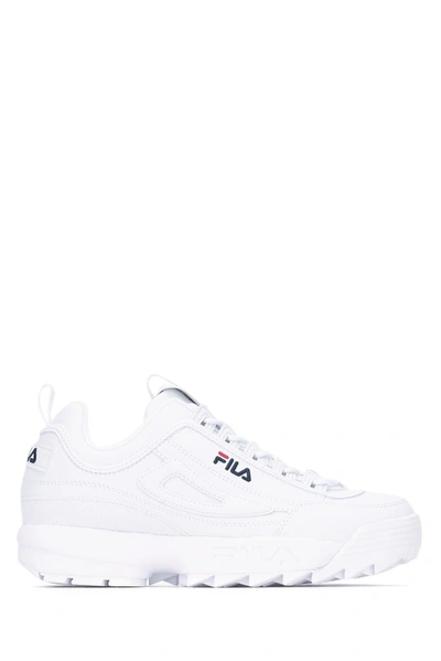 Fila Plain Disruptor Sneakers In White/navy/red | ModeSens