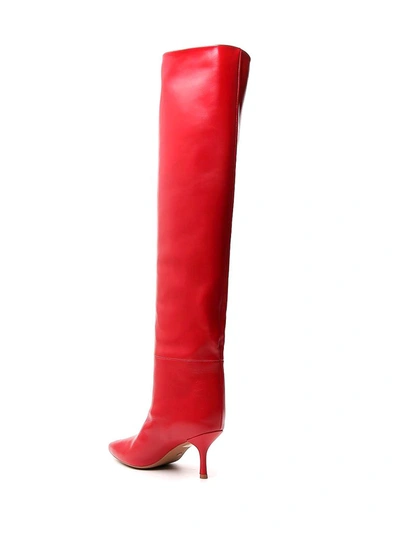 Shop Stuart Weitzman Millie Knee In Red