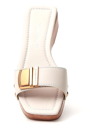 Shop Jacquemus Tatanes Sandals In White